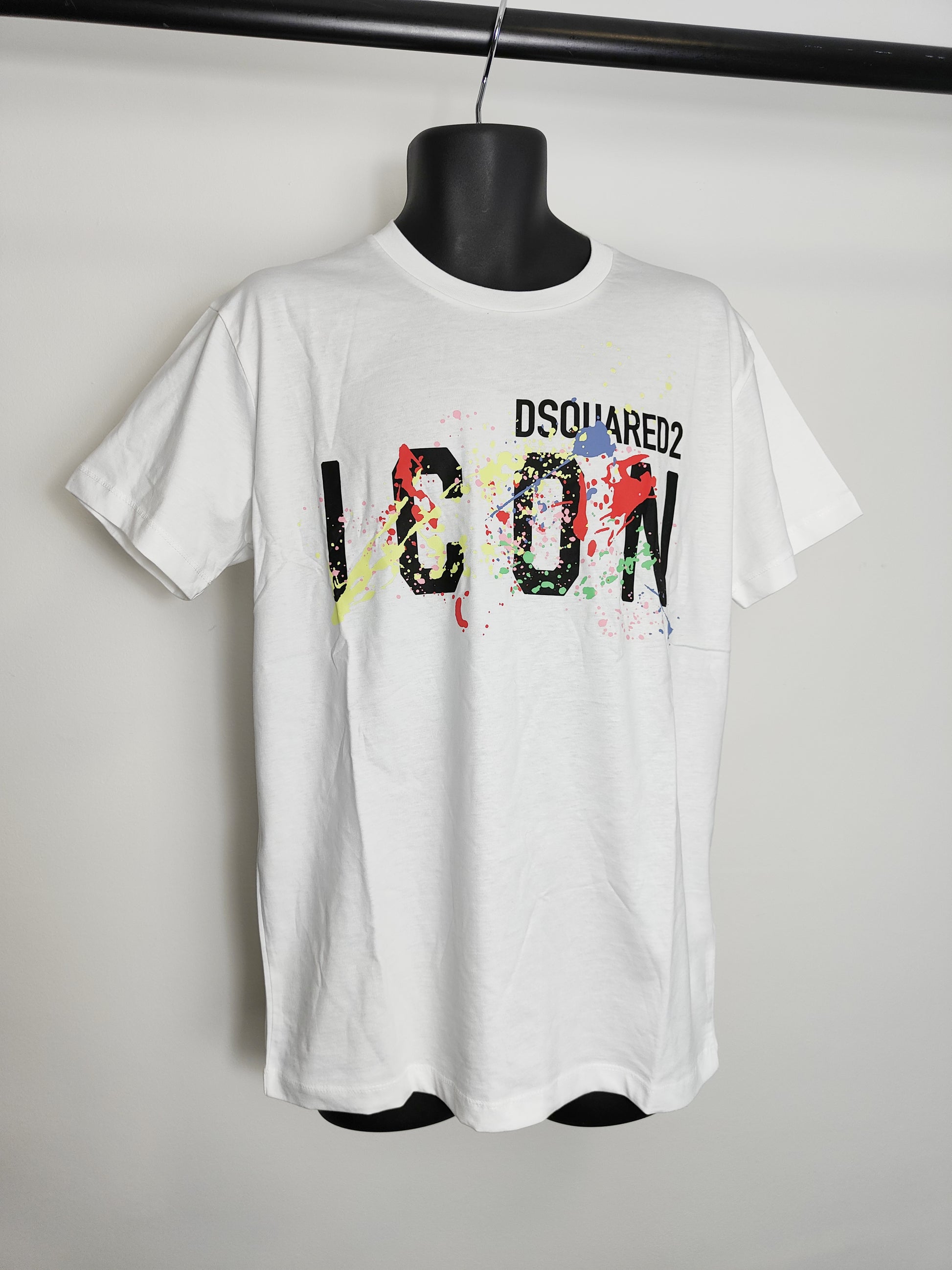 Dsquared2 ICON T-Shirt Splash Paint