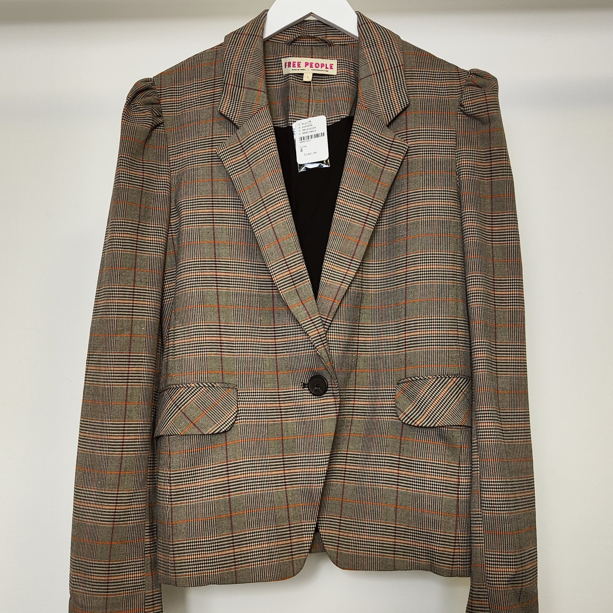 Free People Women’s Blazer Coat in Grey S