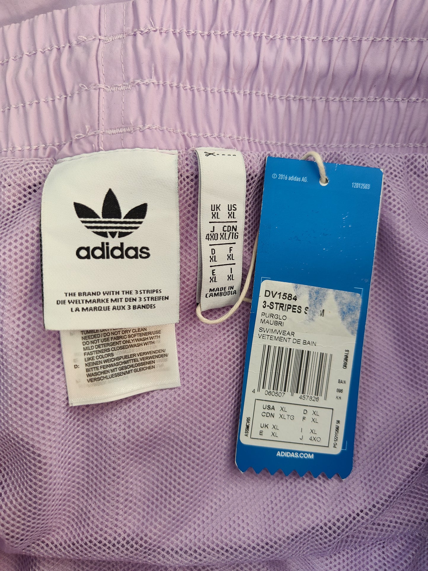 Adidas Men's Activewear Short in Light purple XL