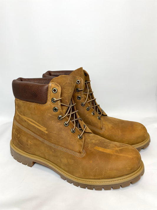 Timberland Mens Premium 6 Inch Mens Leather Boots Yellow UK 15
