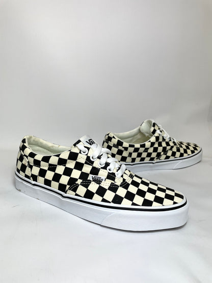 Vans Women's Doheny Checkered Low-Top Canvas Shoes Black/White