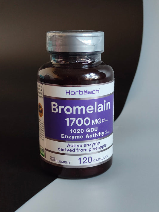 Bromelain Tablets 1700 MG 1020 GDU Food Supplement Vitamins 120 Capsules