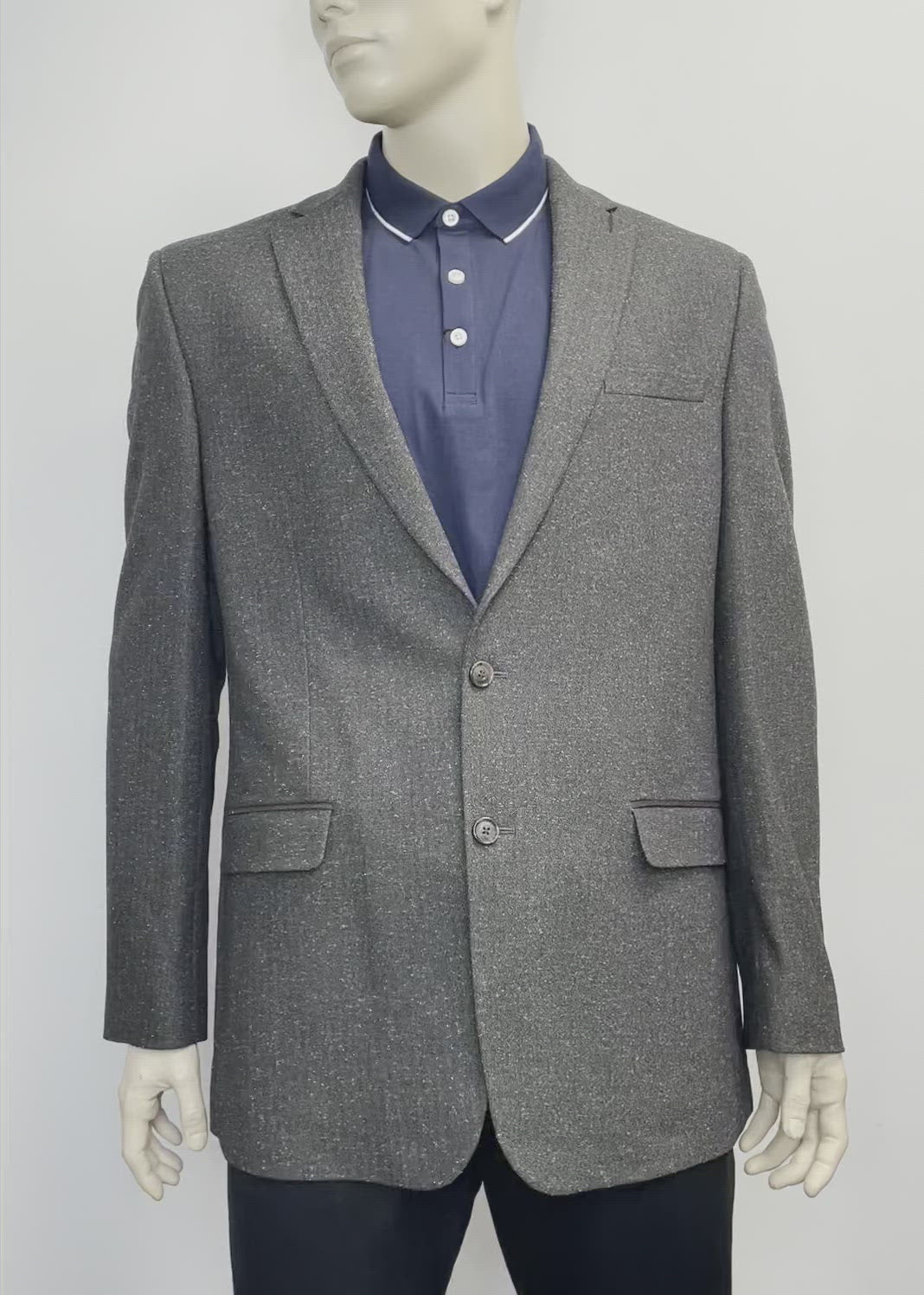 Men's gray sports top jacket