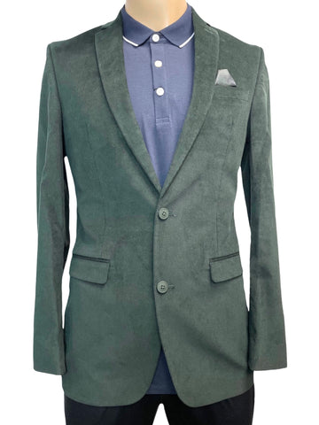 Bar III Men’s Linen Cotton Suit Jacket Blazer Sport Coat in Green 38L