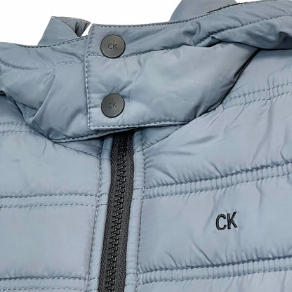 Calvin Klein Kids Little Boys Hooded Puffer Jacket Grey