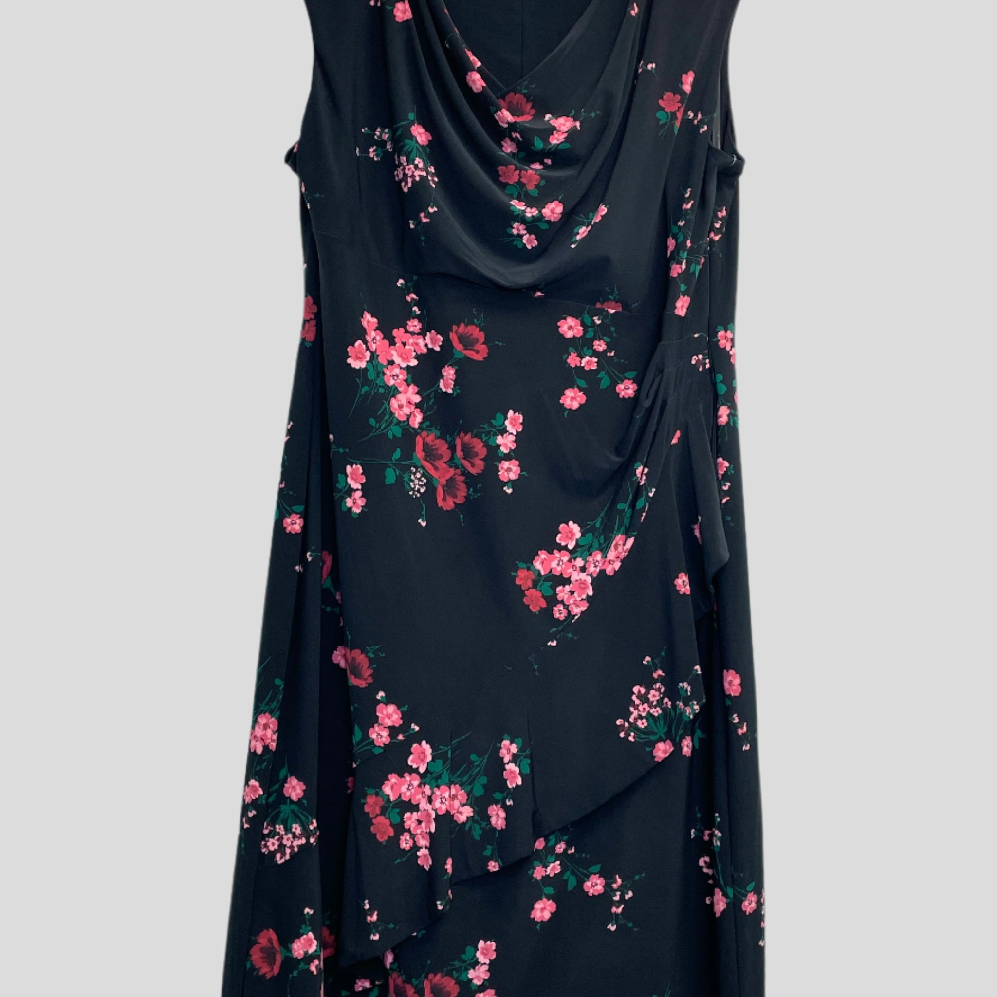 Ralph Lauren Women’s Cleora Floral Faux Wrap Cocktail Dress