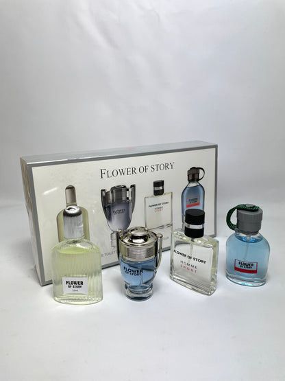 Men's Parfum Gift Set Cologne Eau de Toilette Long Lasting 25ml x 4 PCS