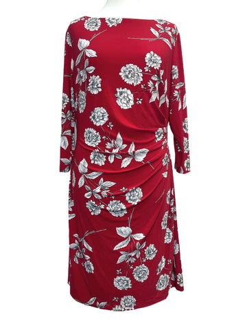 Ralph Lauren Women’s Victorina Floral Print Dress Red