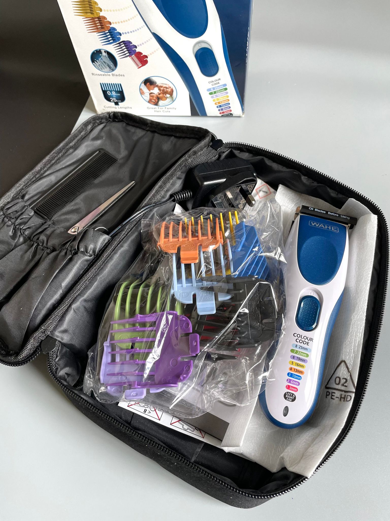 Wahl Colour Pro Cordless Rechargeable Hair Clipper & Trimmer Model 9649P