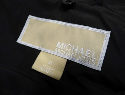 Michael Kors Women’s Faux Fur Collar Down Puffer Coat Black
