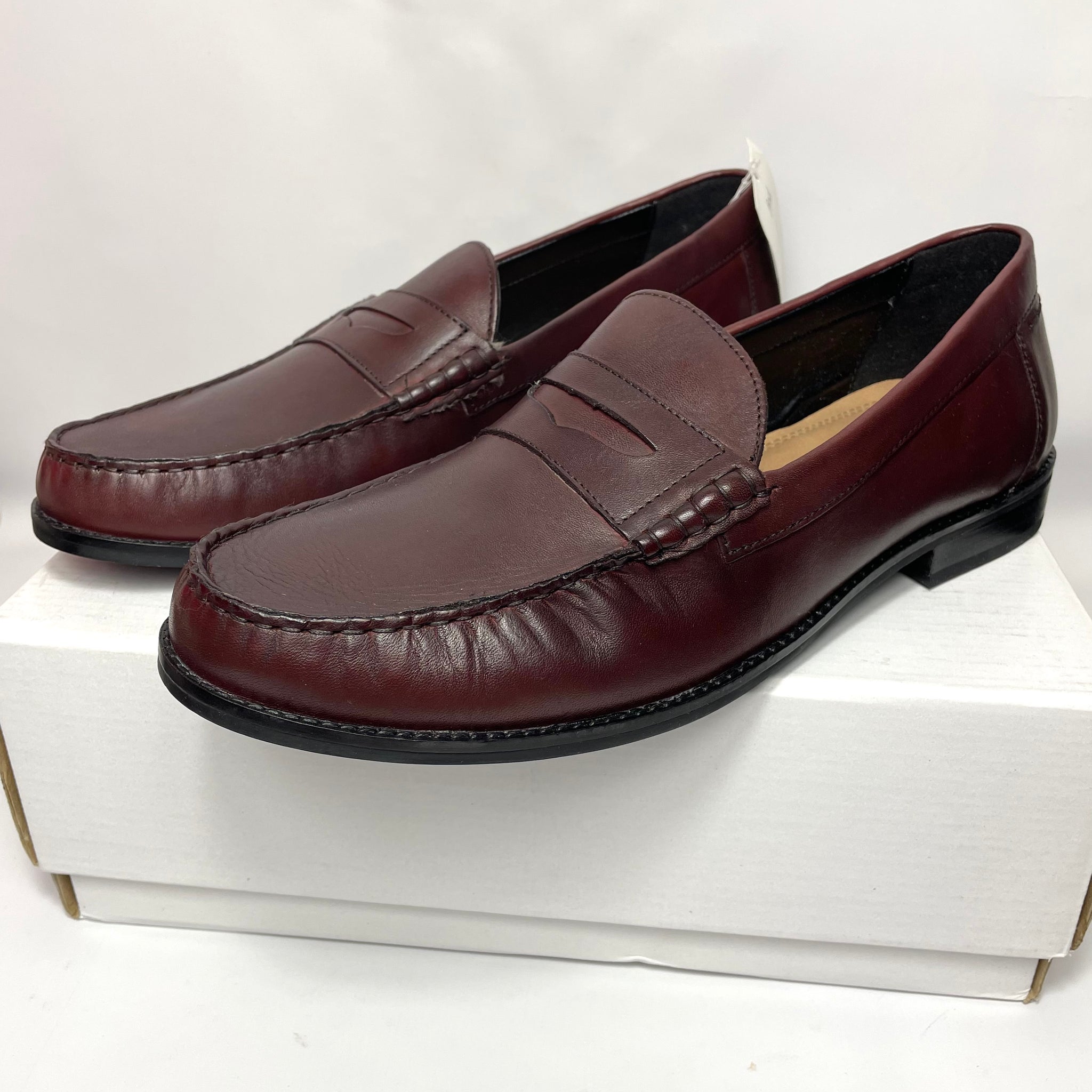 FIND Men’s Leather Classic Shoes - Brown UK 12 / EU 47