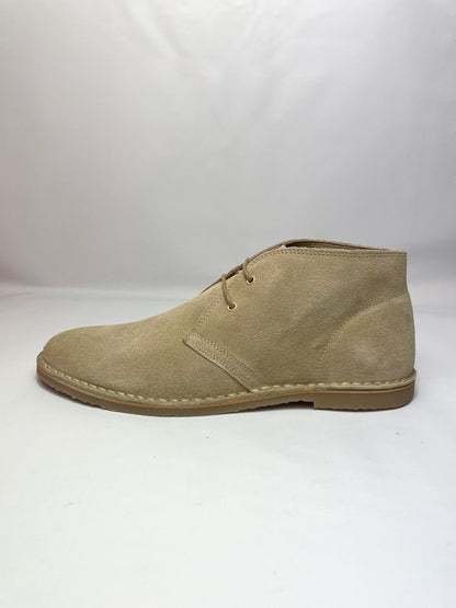 Women's Suede Suede Leather Boots in Khaki UK 8 / EU 41