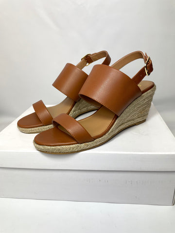 Women’s Handmade Espadrilles Sandals Ankle Strap Buckle Wedge Sandal in Brown UK 3 / EU 36