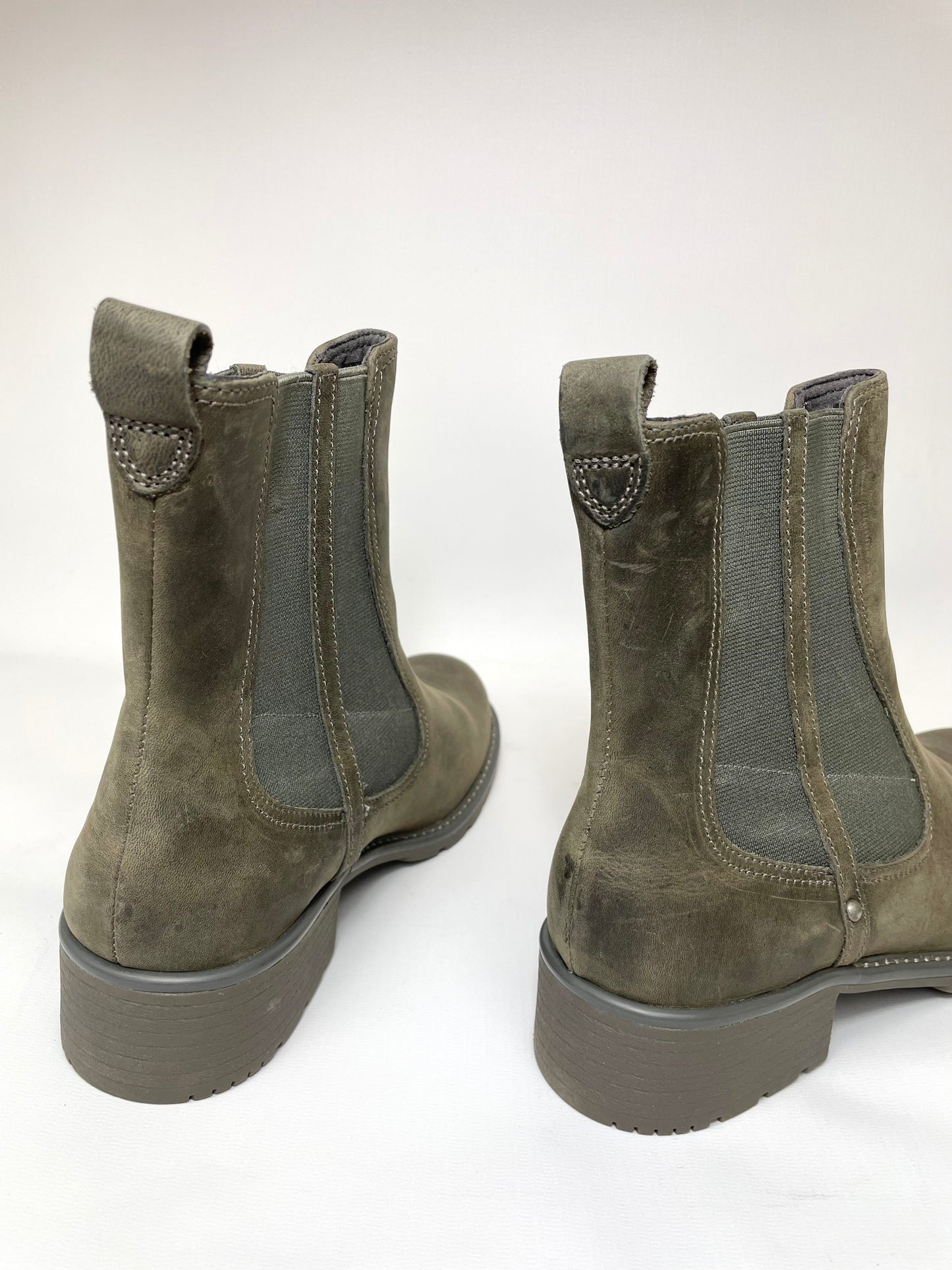 Clarks Womens Orinoco Club Nubuck Leather Ankle Boots Dark Grey
