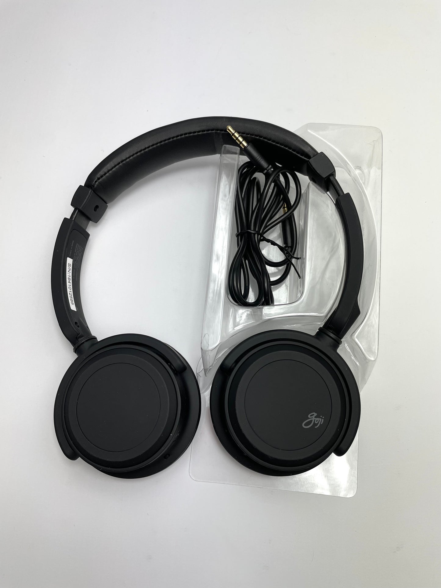 Goji On-Ear Wireless Headphones with Microphone in Black