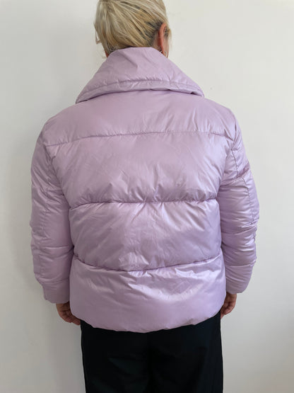 Women’s Full Zip Puffer Jacket in Lilac M