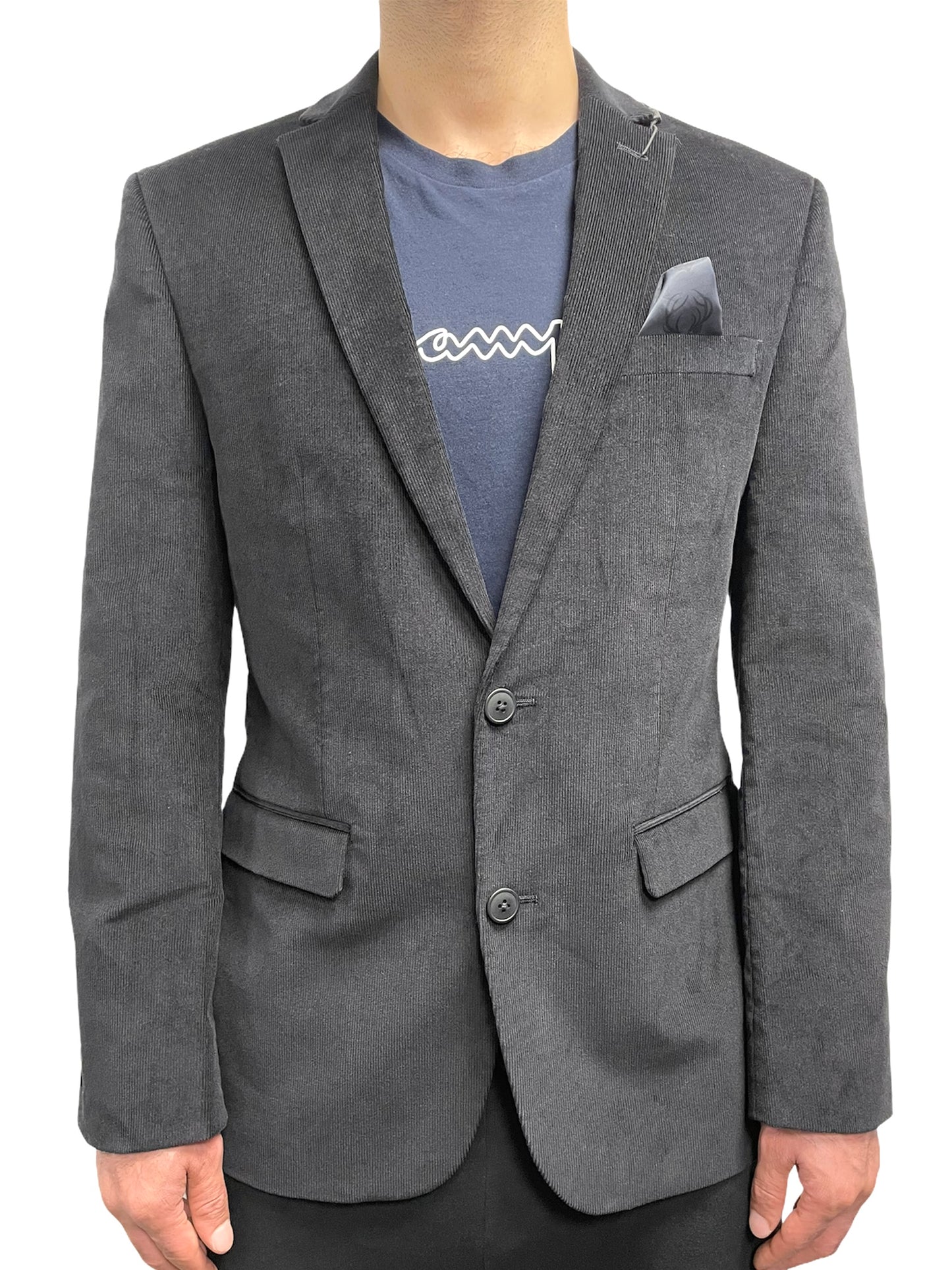 Bar III Men’s Linen Cotton Suit Jacket Blazer Sport Coat in Black