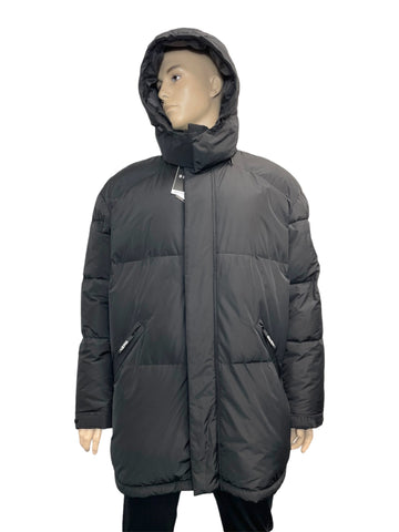 DKNY Men's Water Resistant Down Puffer Jacket in Black XXL