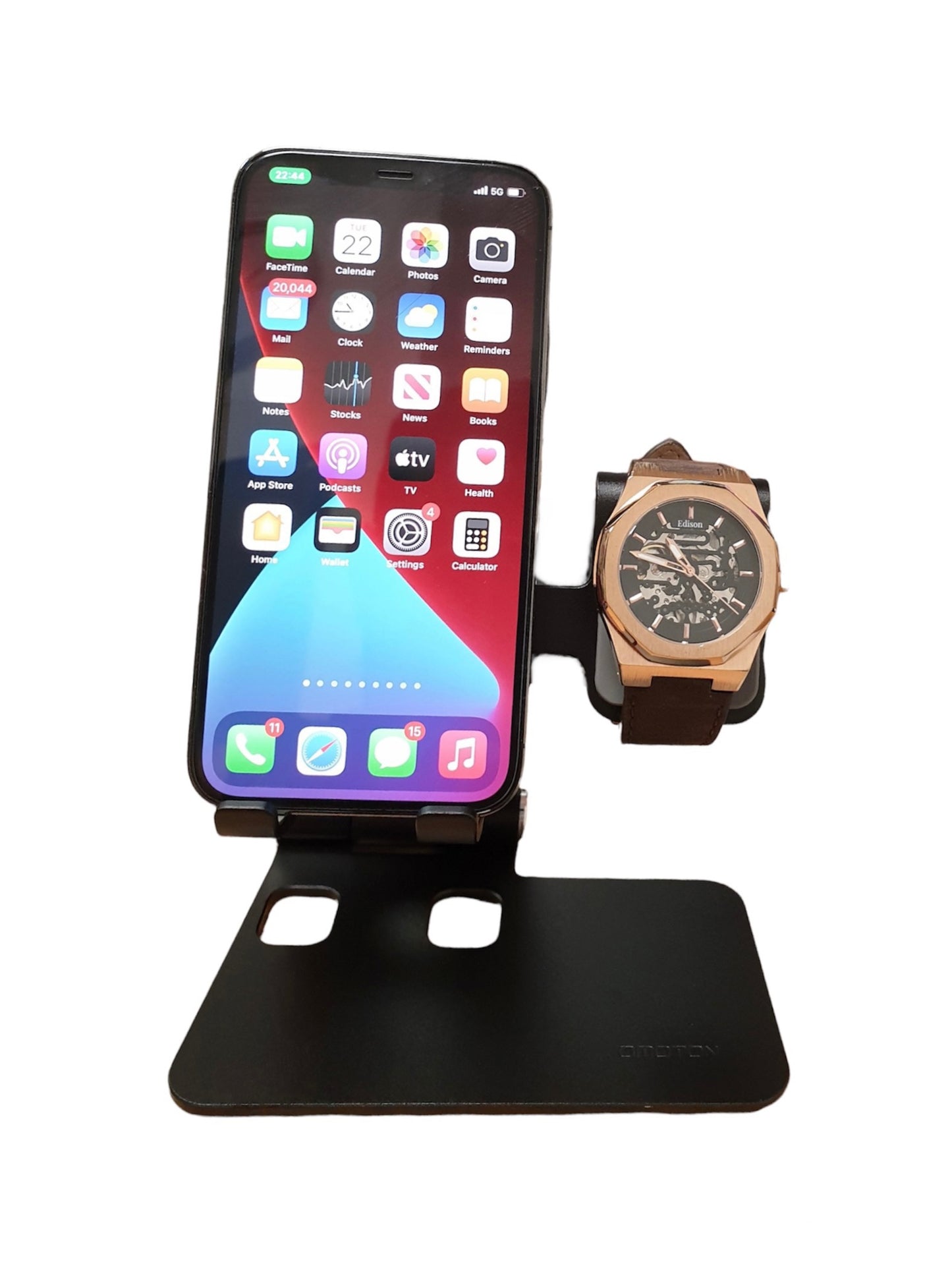 Omoton Foldable Cell Phone and Watch Stand Desktop Dock for Mobile Phone/Apple Watch/Tablet/iPhone/iPad