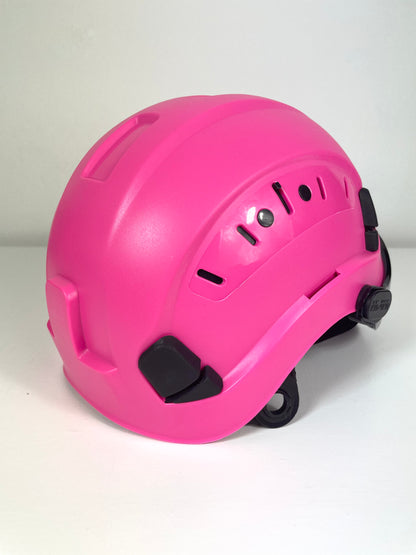 Saffas Safety Helmet With Visor Adjustable Hard Hat for Construction 6-Point Suspension Pink