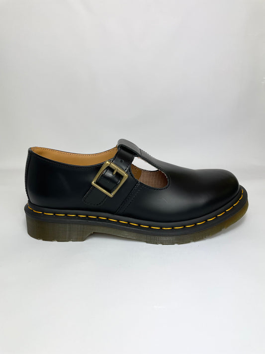 Dr. Martens Womens Polley Smooth Leather Mary Janes Shoes Black