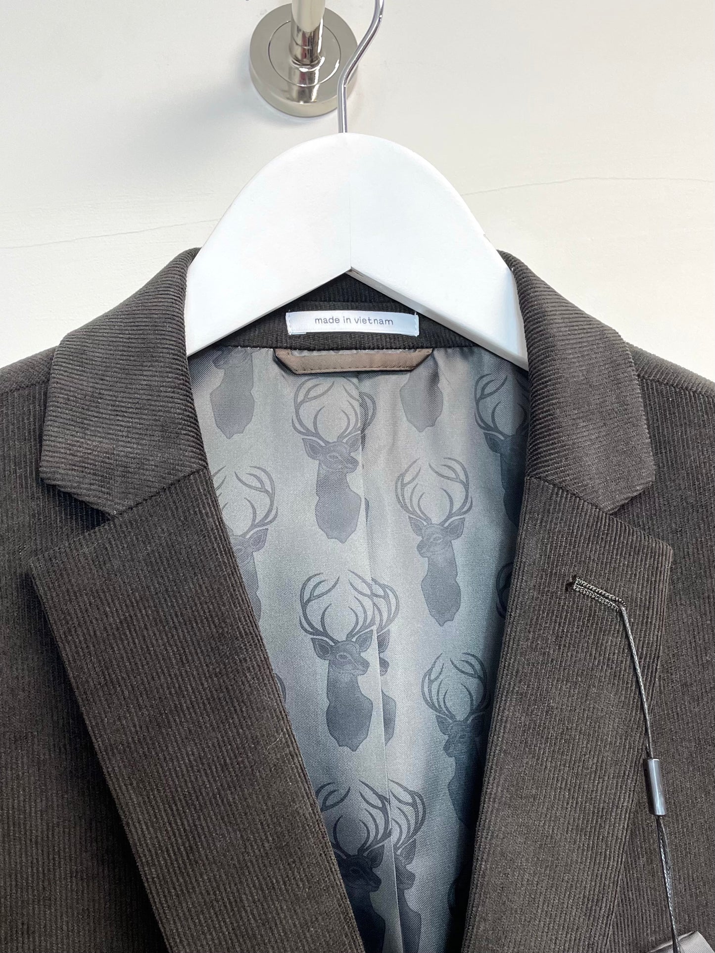 Bar III Men’s Linen Cotton Suit Jacket Blazer Sport Coat in Brown