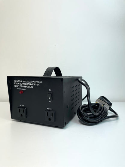 Desktop Voltage Step down Converter UK to US 800watts Max load 1kw 230VAC to 110VAC