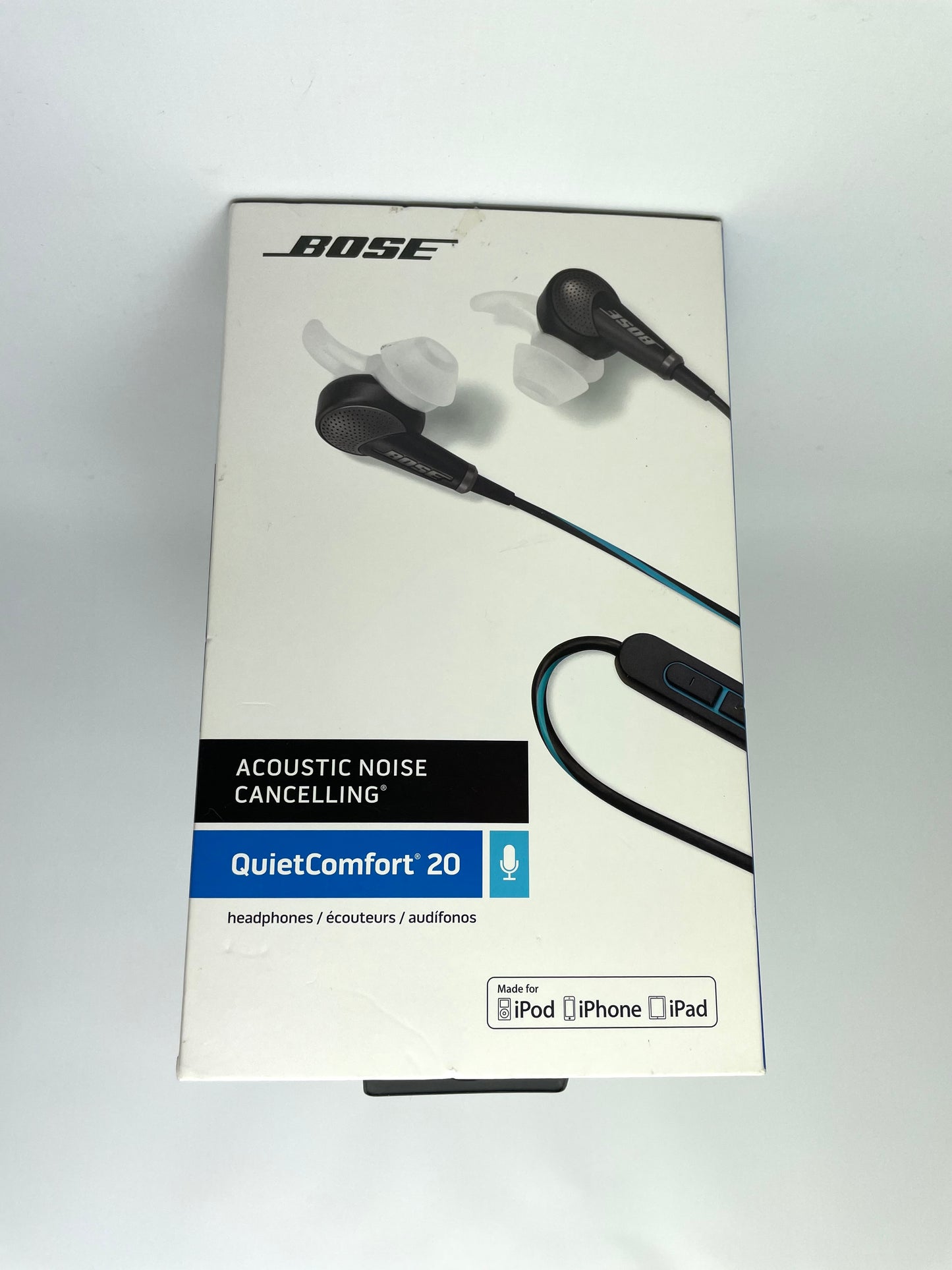 Boss QC20 Headphones MFI BLK QuietComfort 20 Noise Cancelling