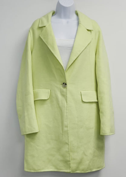 Anthropologie Free People Women’s Fletcher Wool Blend Coat Blazer Yellow/Jaune