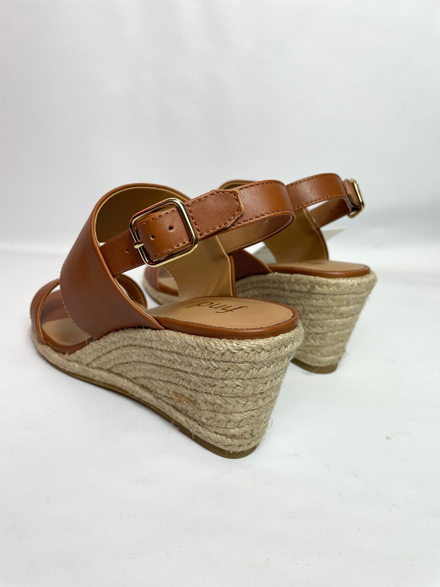 Women’s Handmade Espadrilles Sandals Ankle Strap Buckle Wedge Sandal in Brown UK 3 / EU 36
