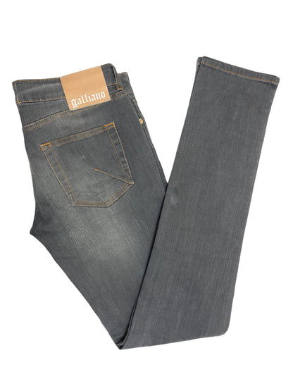 John Galliano Men’s Slim Fit Grey Jeans Pre-owened