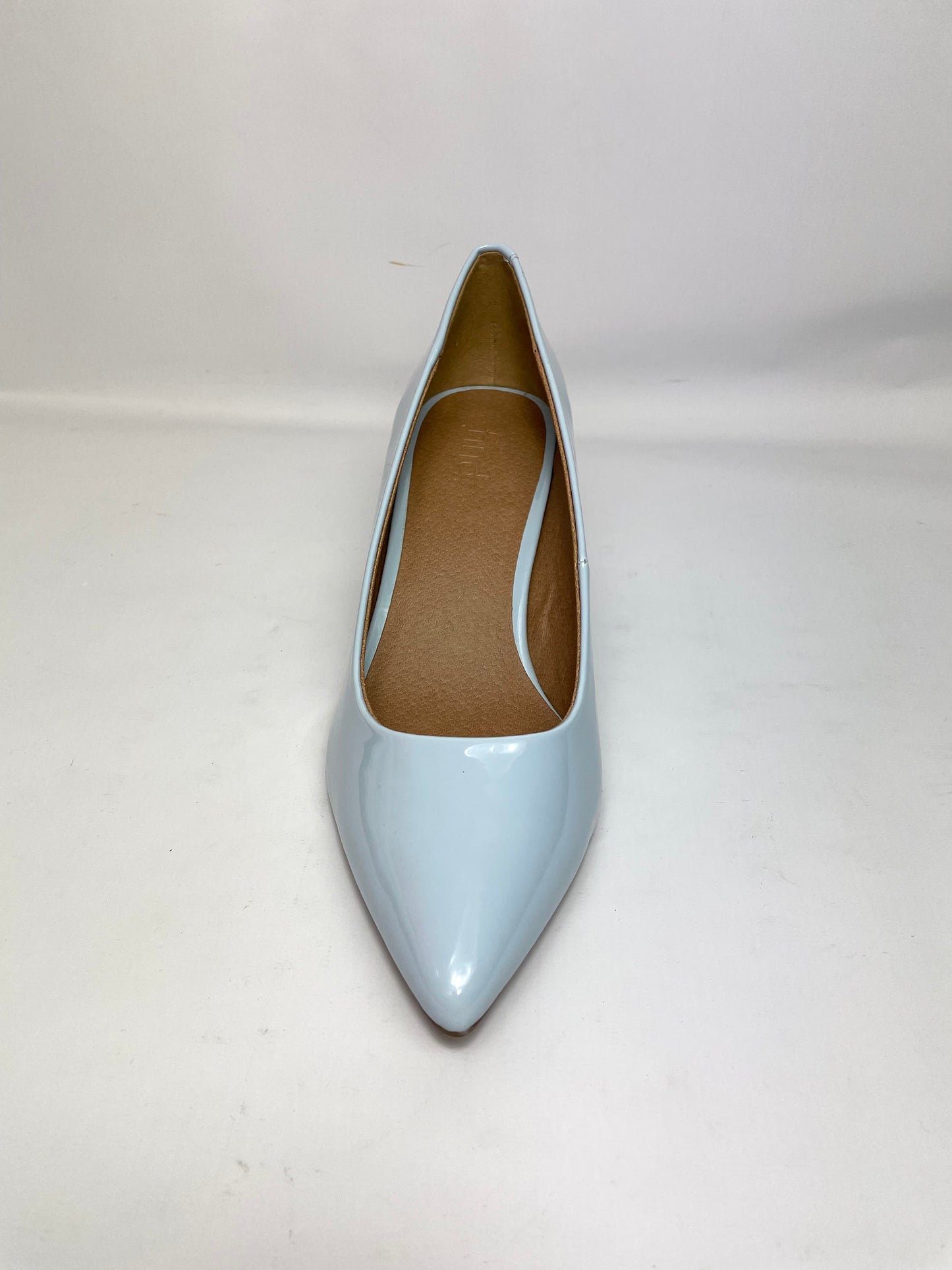 Women's Moda Low Heel D'Orsay Pointed Toe Pump Shoes in Light Blue UK 5 / EU 38