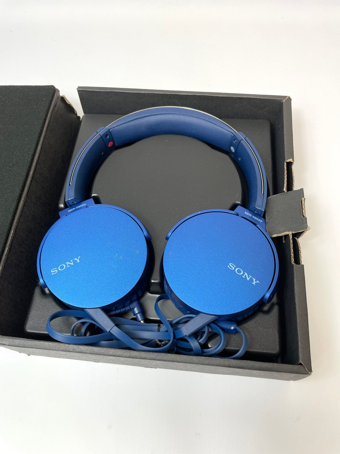 Sony MDR-XB550AP Extra Bass Wired Headphones Blue