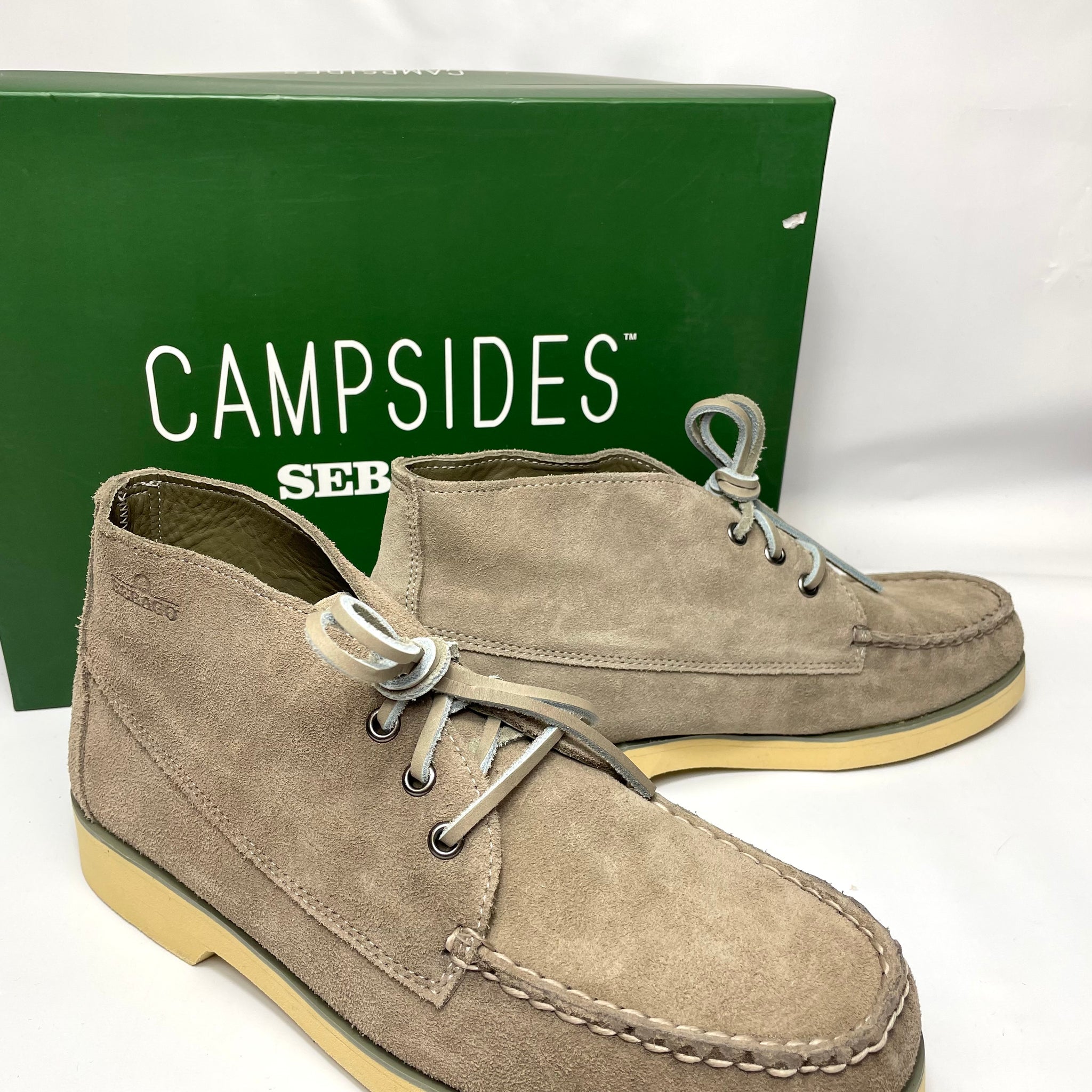 Sebago Tatanka Suede Mens Boots Green Sage