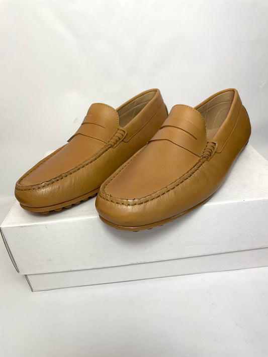 Saddle Driver Men's Leather Loafers Brown Shoes