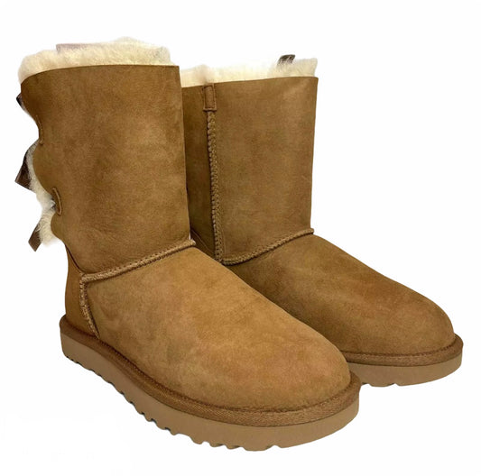 UGG Sheepskin Bailey Bow II Chestnut Ladies Boots