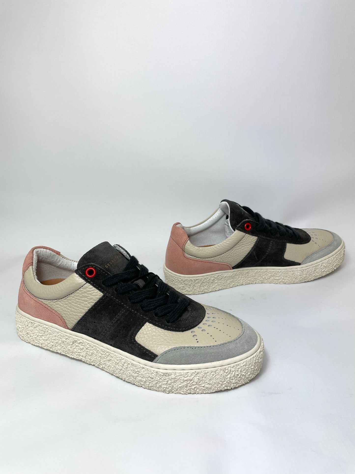 Selected Femme Anthropology Dina Leather Suede Ladies Platform Trainers