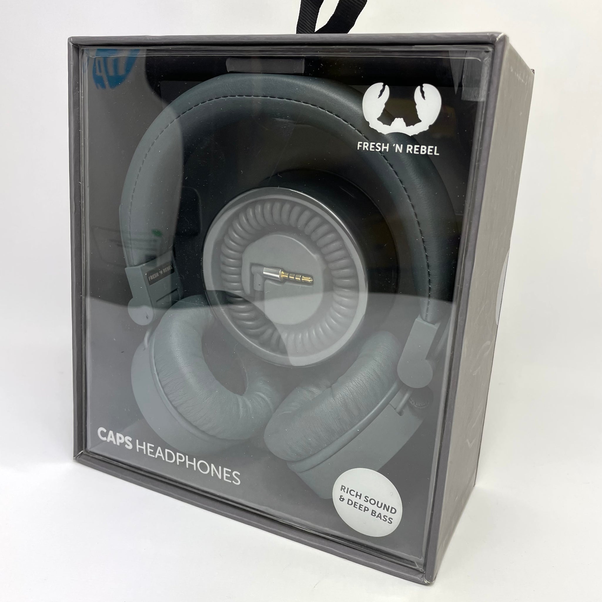 Fresh 'n Rebel Wired Caps Bluetooth Rich Sound & Deep Bass Headphones in Grey
