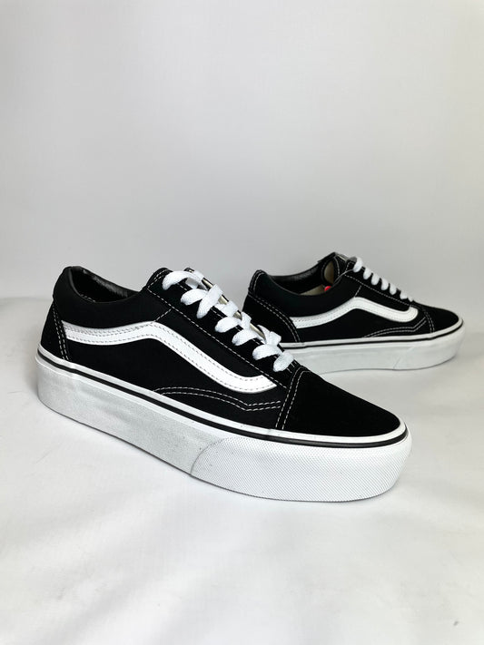 Vans Old Skool Womens Platform Shoes Black