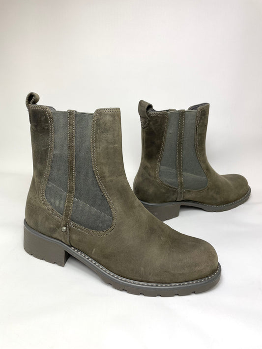 Clarks Womens Orinoco Club Nubuck Leather Ankle Boots Dark Grey