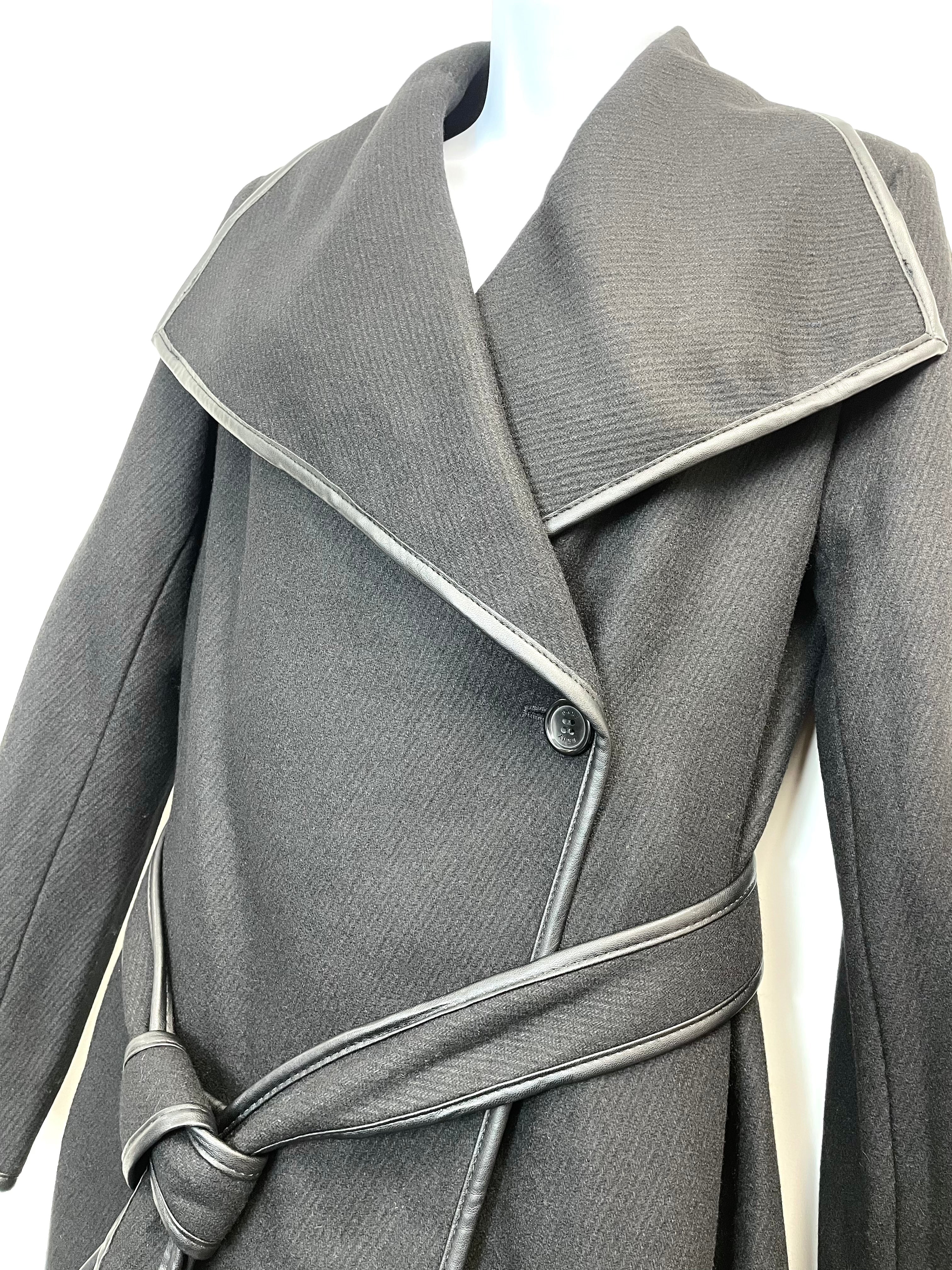 Dkny wrap outlet coat