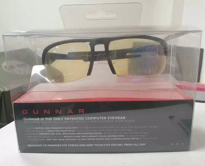 Gunnar Intercept Computer and Gaming Glasses with Retro Classic Onyx Ambery