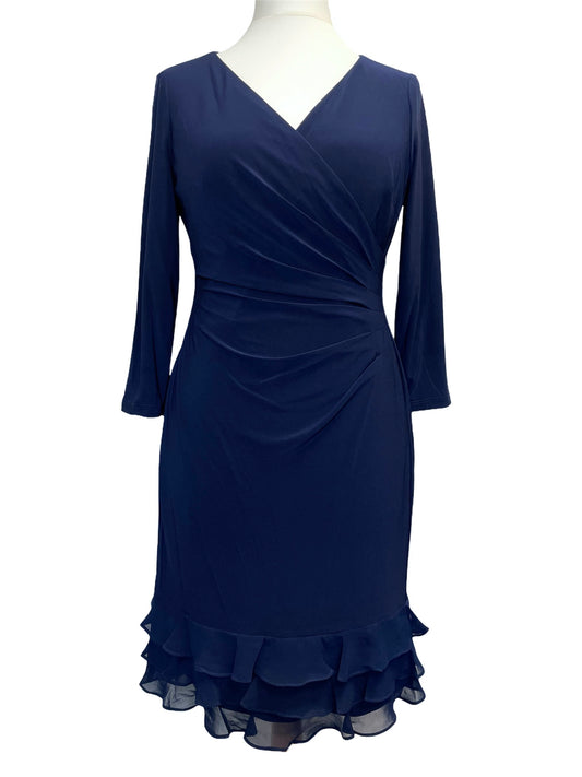 Ralph Lauren Women’s Ruffle Midi Dress Navy