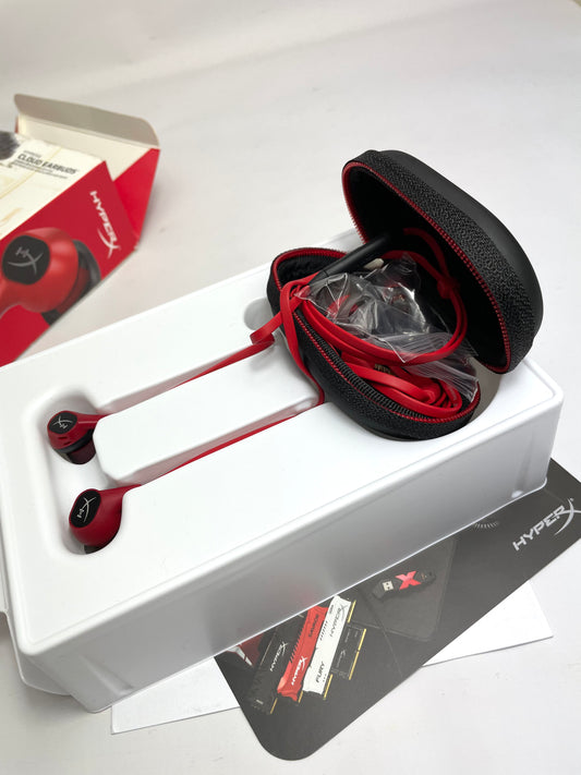 Cloud Earbuds Gaming Headphones Red