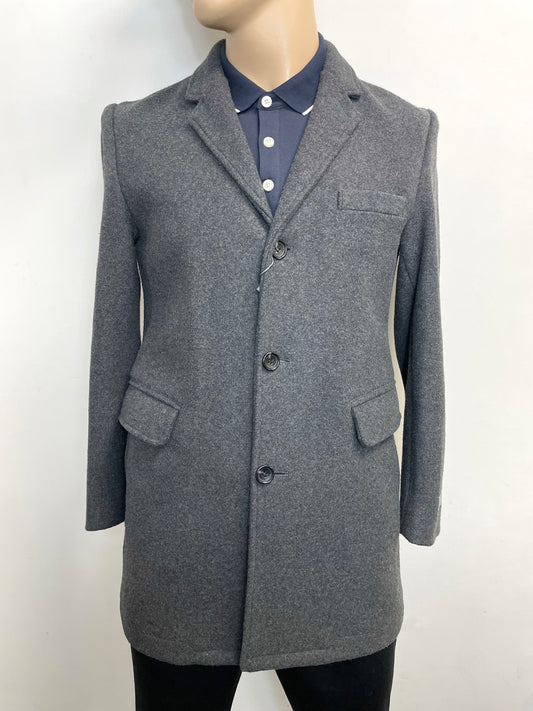 Michael Kors Men's Stretch Wool Blend Coat in Grey