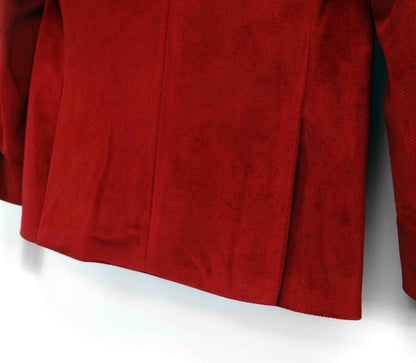 DKNY Big Boys Velvet Suit Jacket Red
