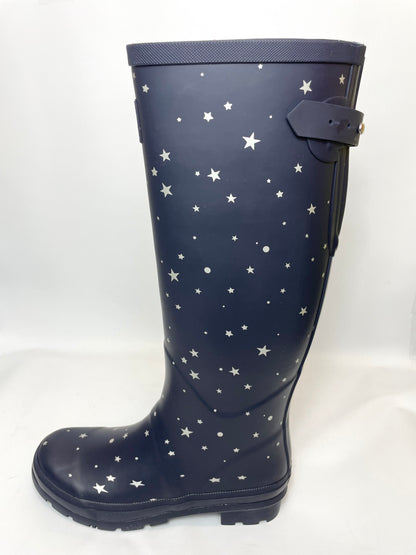 Joules Welly Print Womens Wellington Boots Navy