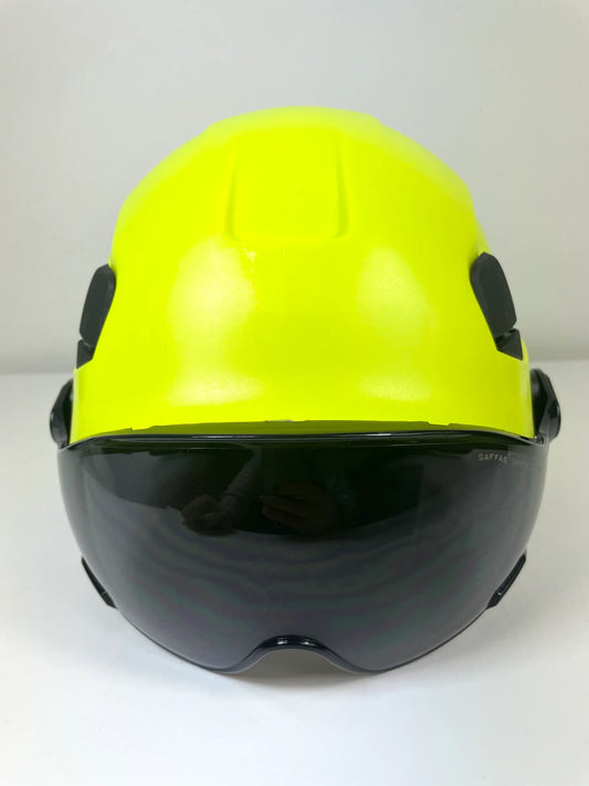 Saffas Safety Helmet With Visor Adjustable Hard Hat for Construction 6-Point Suspension Green