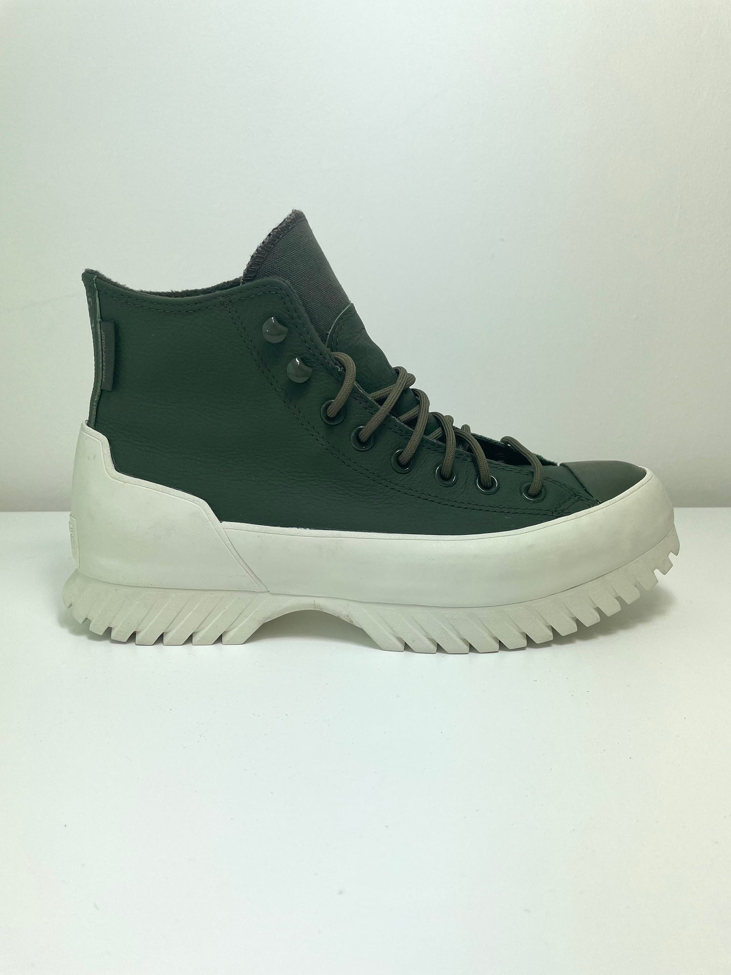 Converse All Star Unisex Waterproof Platform Chunky Boots in Khaki Green