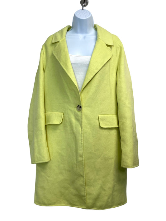 Anthropologie Free People Women’s Fletcher Wool Blend Coat Blazer Yellow/Jaune